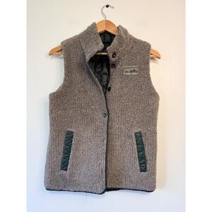 Patagonia Reversible Bivy Down Vest Grey Purple Fleece Green  28085 Womens